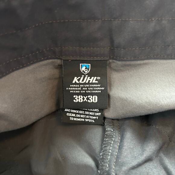 Vtg Kuhl Revolvr Pants Gotham Grey Patina Dye Men's Size 38x30 Actual 38x27 - Picture 4 of 9